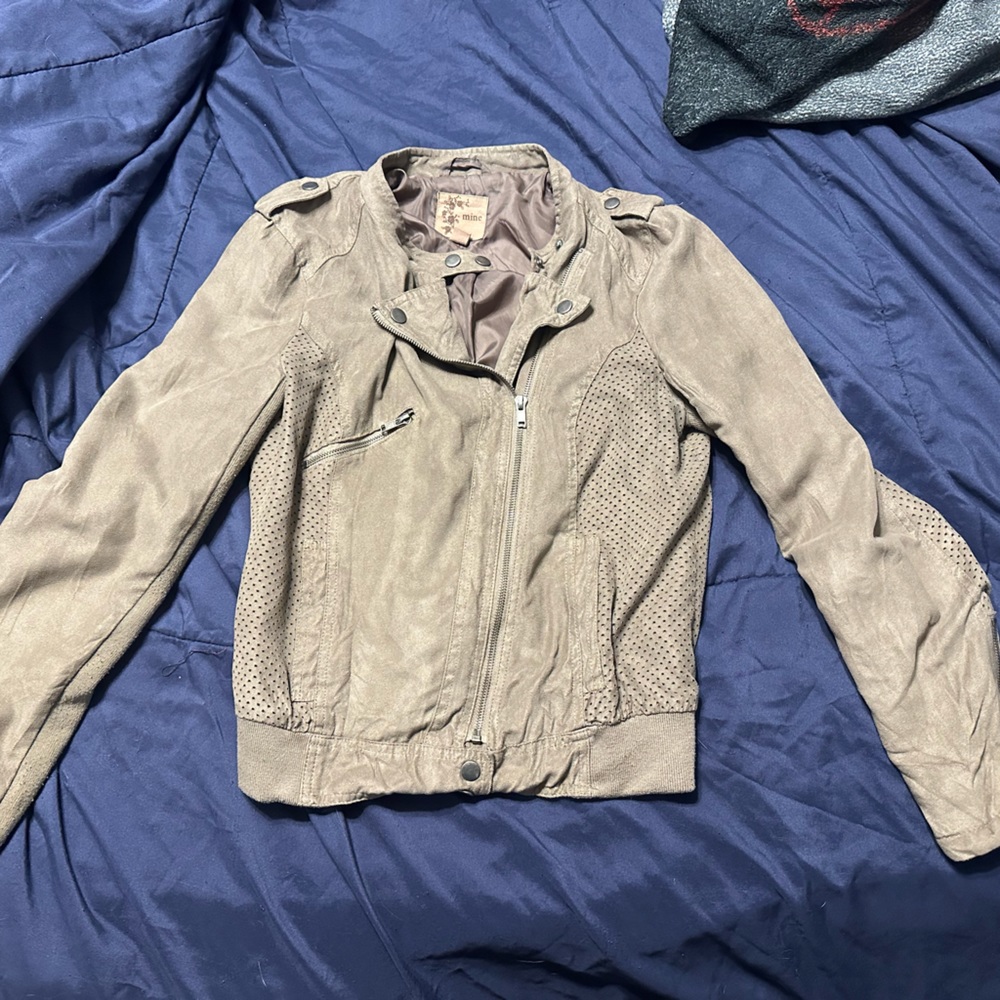 Dark Beige zip up jacket
